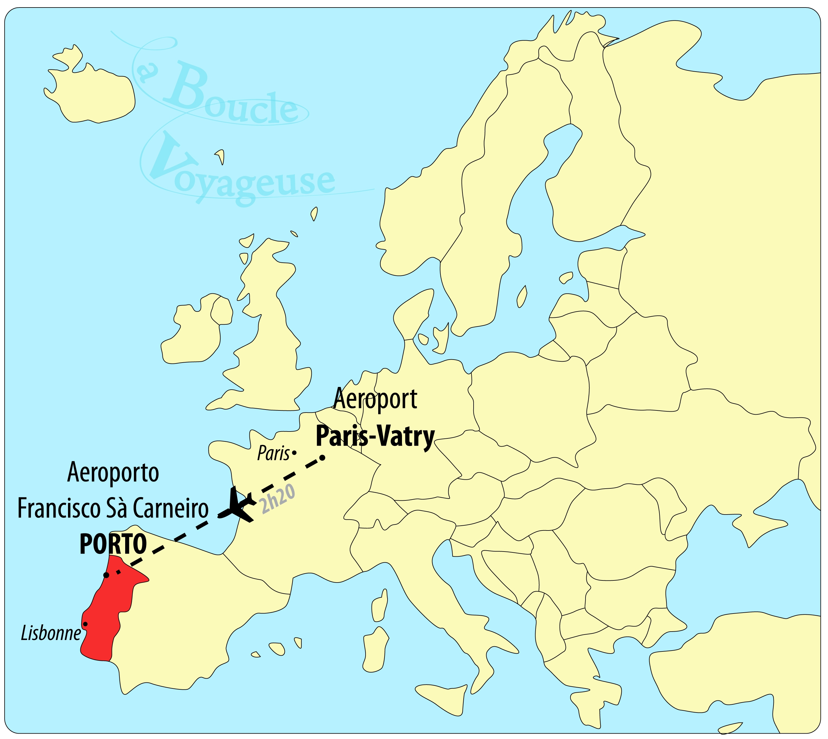 portugal carte europe