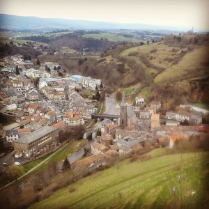 Saint-Flour vue de la Haute-Ville.