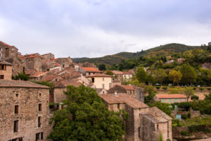 Vue sur les toitures d'Olargues