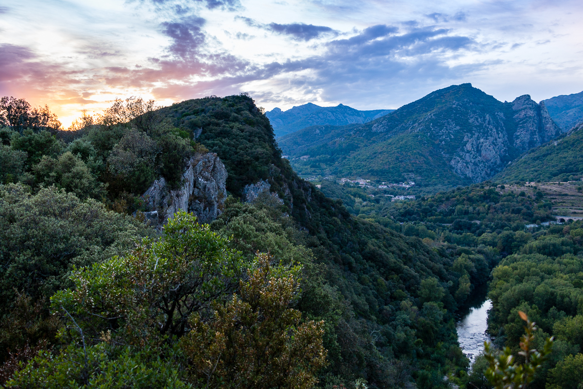 Coucher de soleil Caroux Hérault