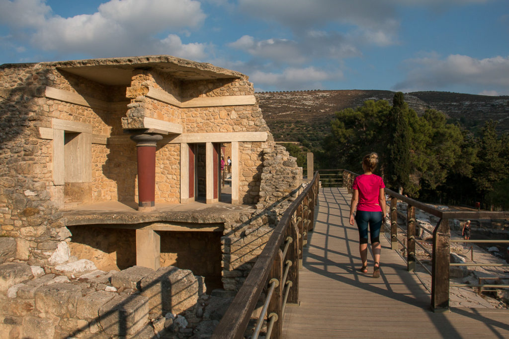 Visite du temple de Knossos