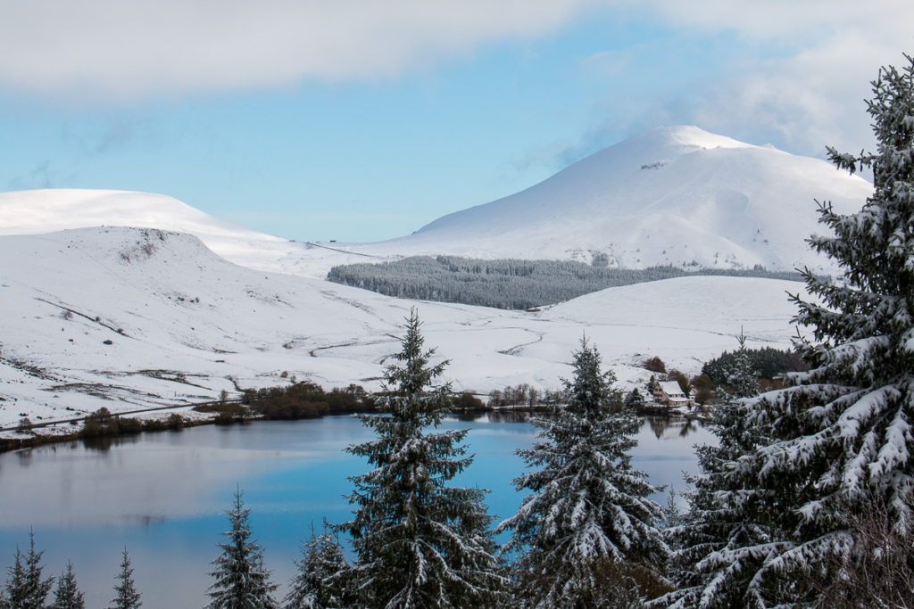 Neige au lac de guéry