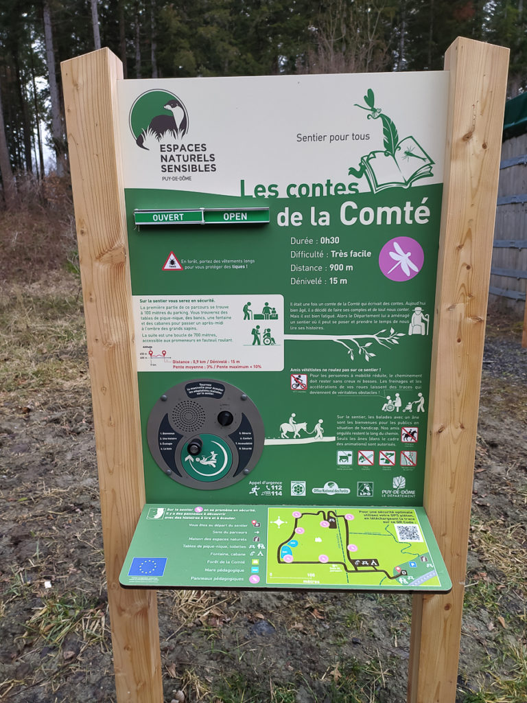 Balade en Auvergne en poussette forêt de la comté